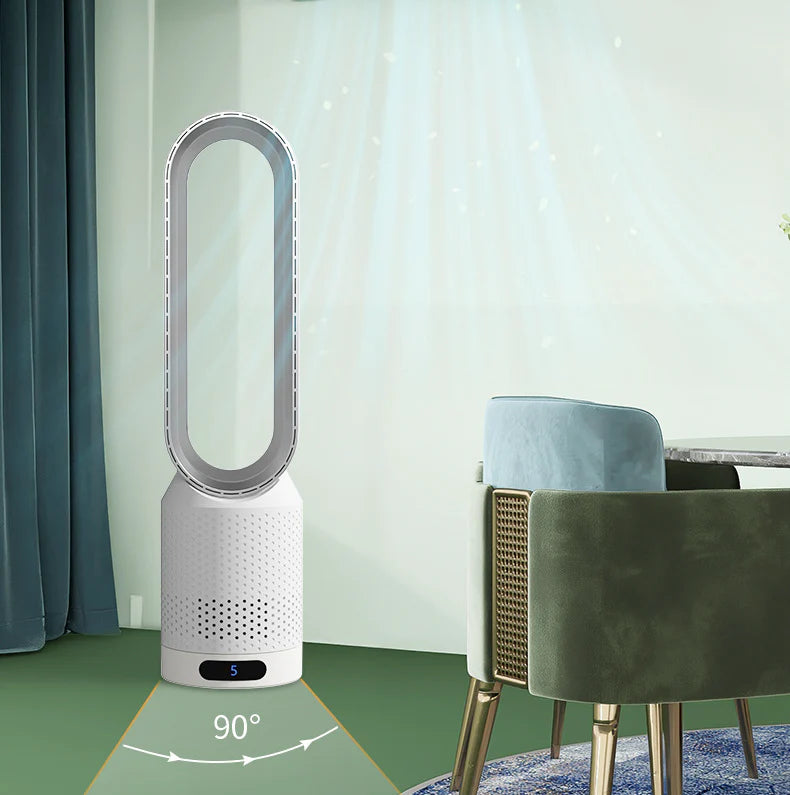 AirClear Bladeless Air Cooler – UV Air Purifier & Ionizer with 8-Speed Cooling