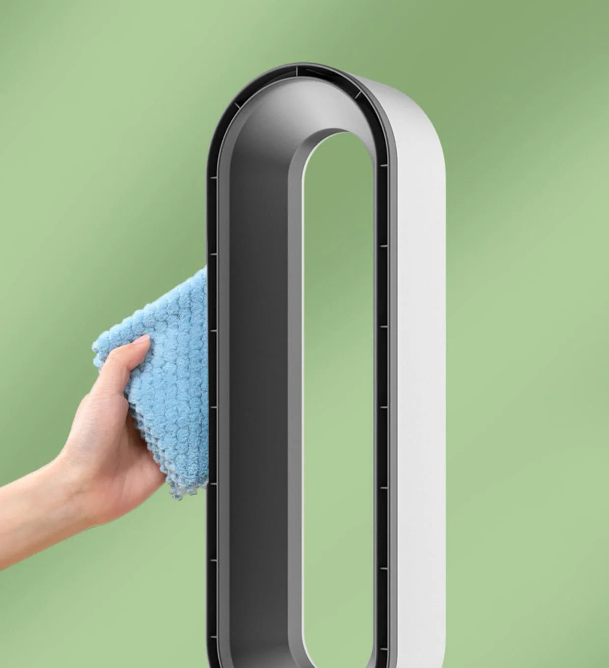 AirClear Bladeless Air Cooler – UV Air Purifier & Ionizer with 8-Speed Cooling