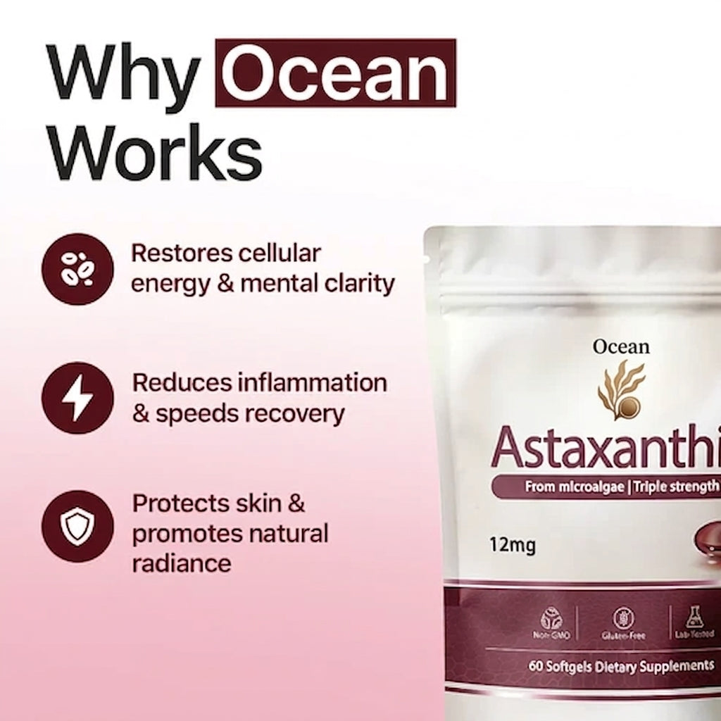 Ocean Astaxanthin - 12mg Softgels