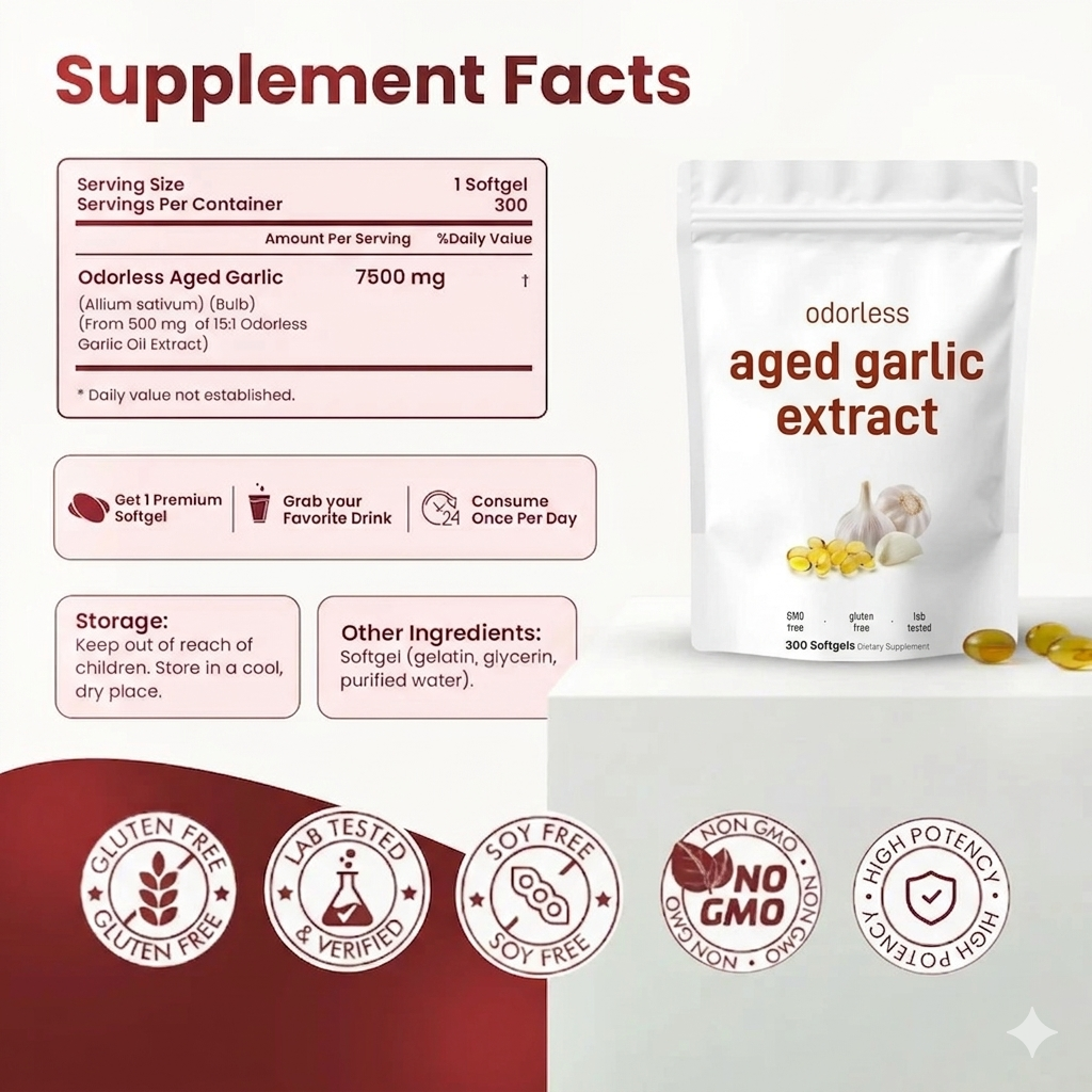 Ocean Odorless Aged Garlic