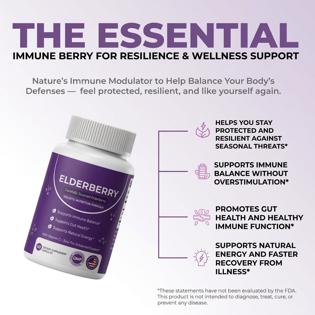 Ocean Gut Support Complex with Elderberry, Zinc & Vitamin C